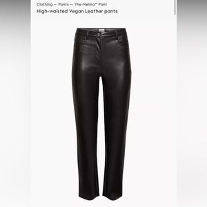 Aritzia Melina high-wasted vegan leather pant